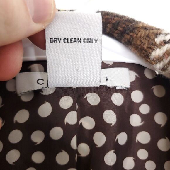 Cabi Coat Womens 8 Wool Blend Y2K Clueless Tie Waist Peacoat Twee Preppy - Picture 6 of 9